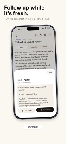 Telos Note: AI Meeting Notepad screenshot