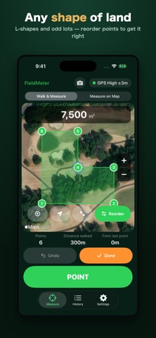 FieldMeter - Land Area Measure Screenshot 2 of 6
