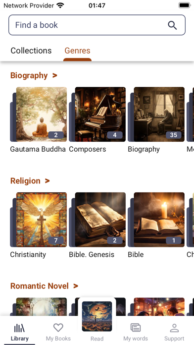 Lingo7 iPhone screenshot 6 - Book app