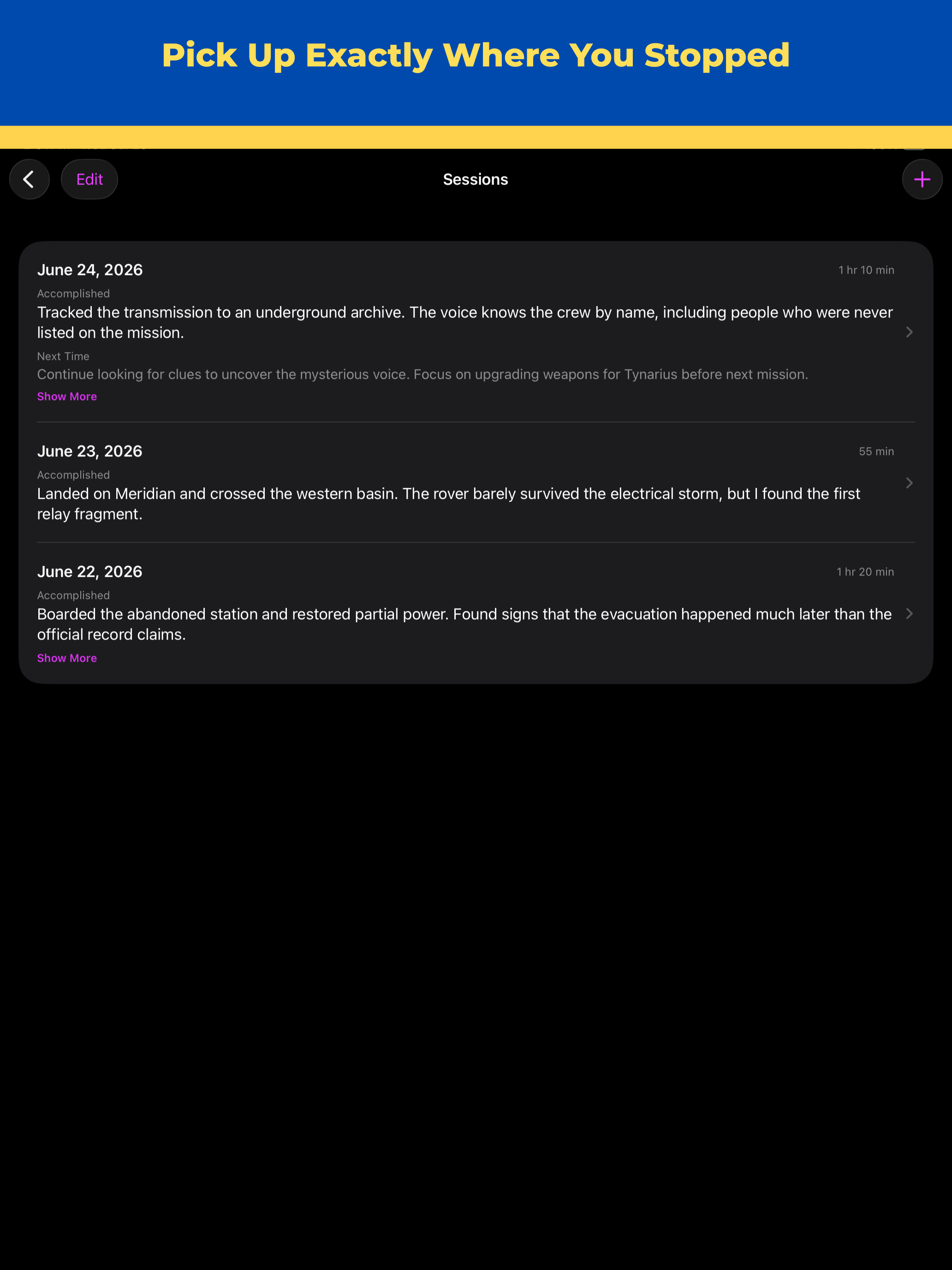 Savepoint Journal screenshot 10