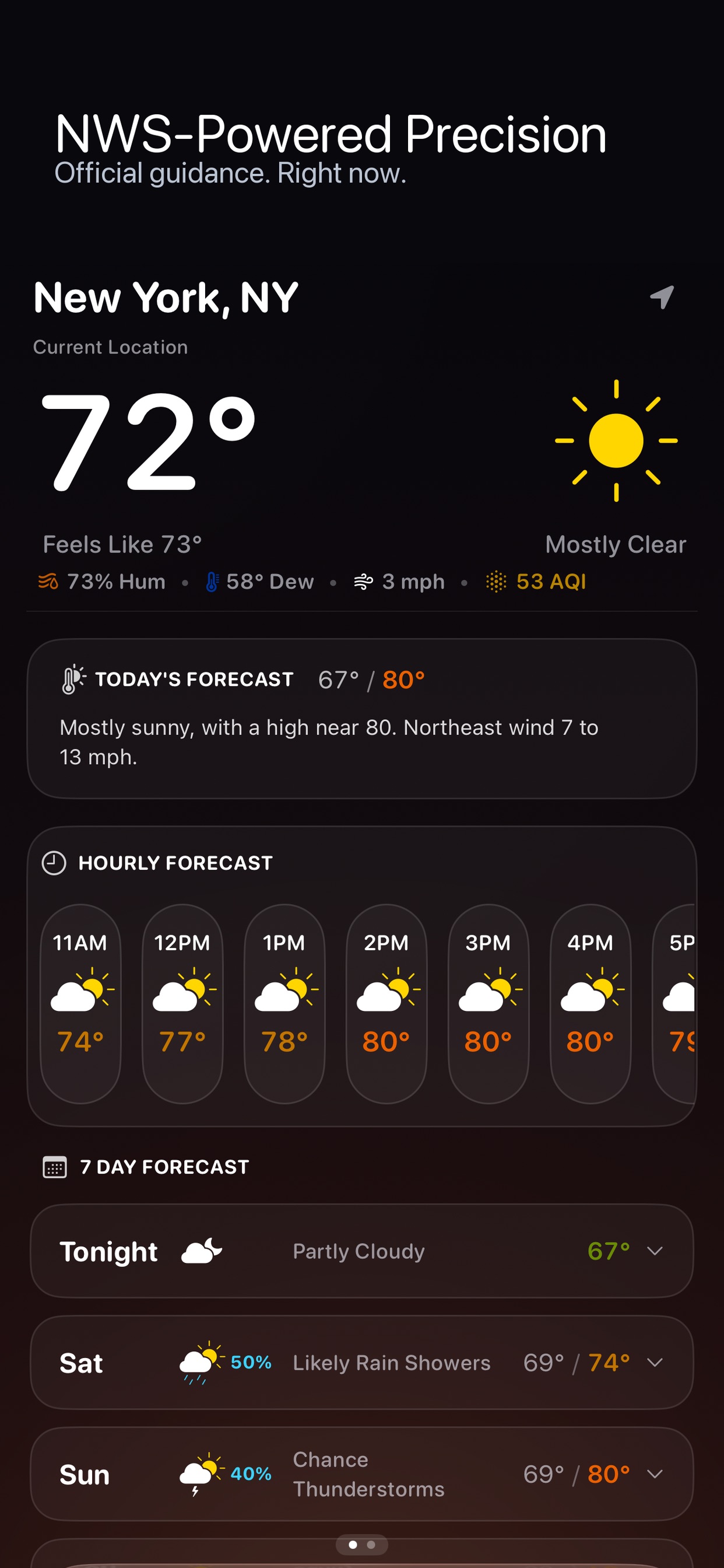 Screenshot 1 of Insight Weather