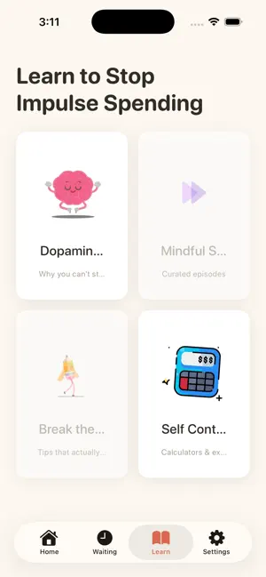 Spendless - Shopping Blocker screenshot 3