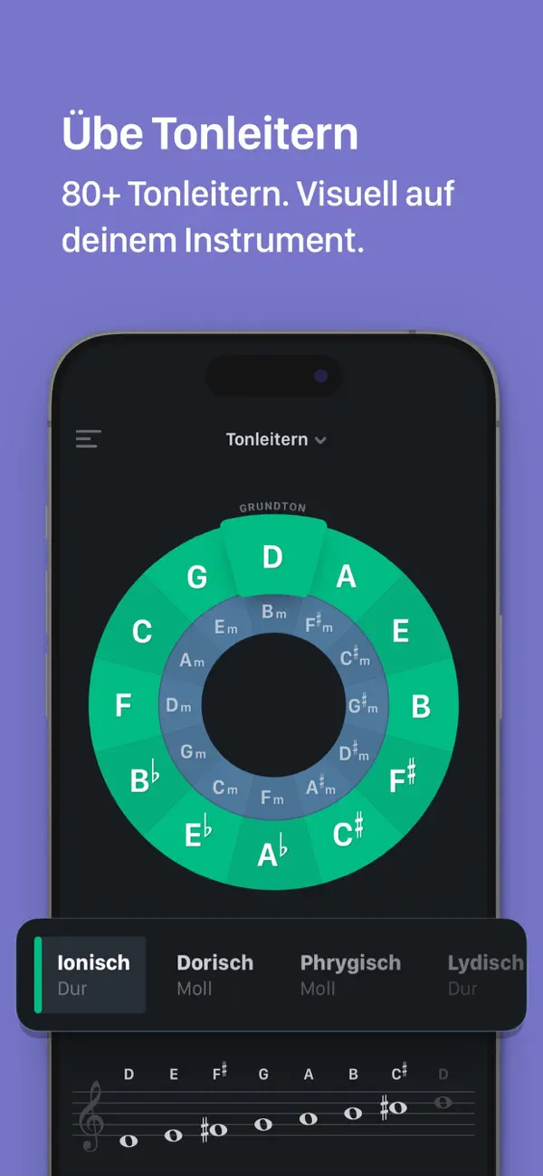 TONALY: Songs & Tonleitern iPhone App Screenshot 5 – Musik