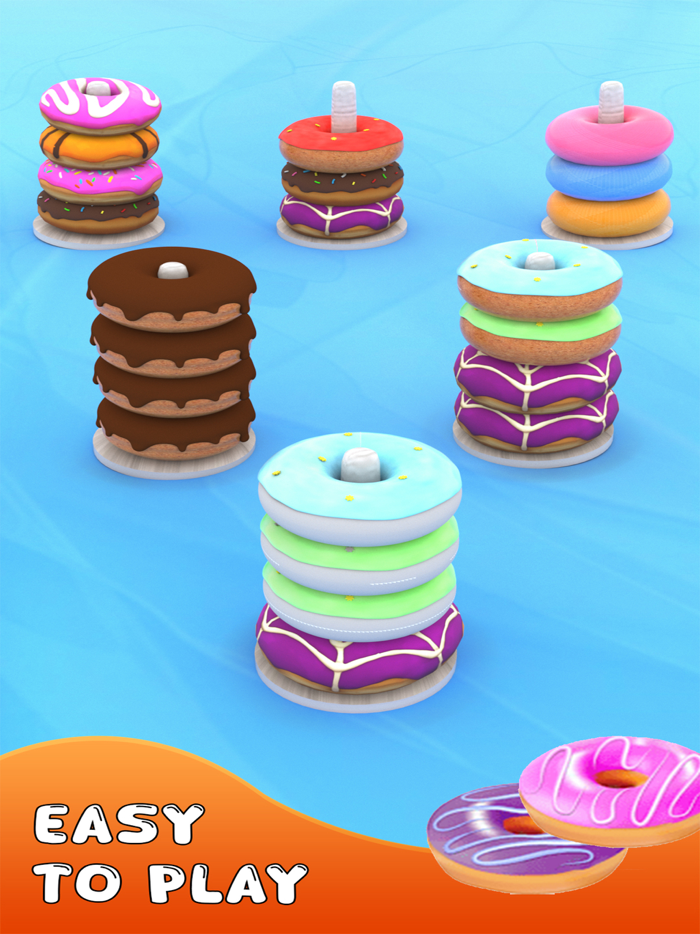 Donut Color Sort Puzzle Games