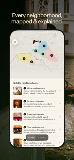 Screenshot von Places: Curated Travel Guide auf dem iPhone 5