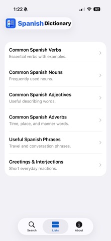 Spanish Dictionary Hola Screenshot 3 of 3