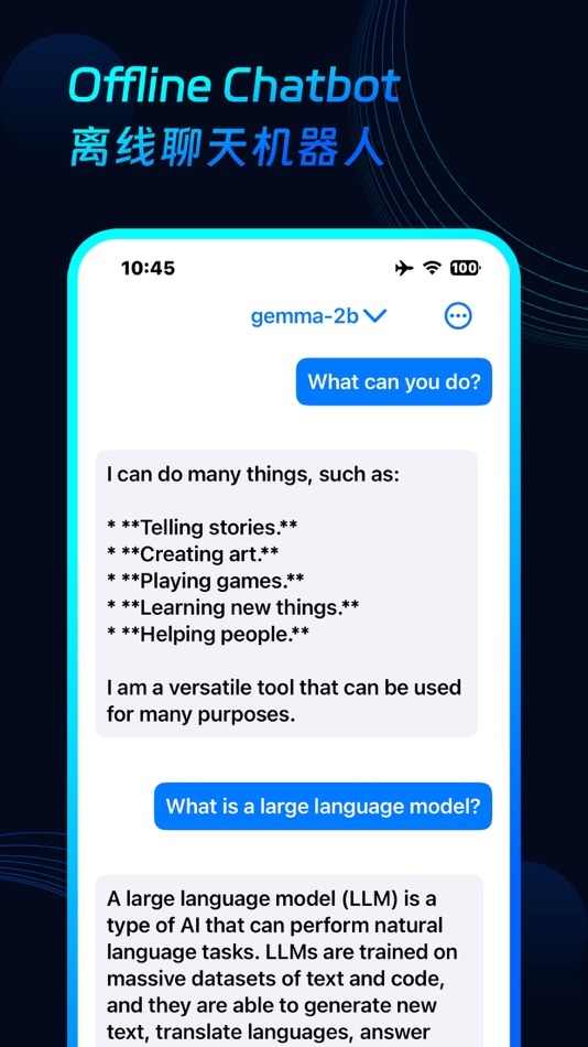 #1. xChat AI - Offline Chatbot (iOS) Podle: Inventec Appliances Shanghai Co., Ltd.