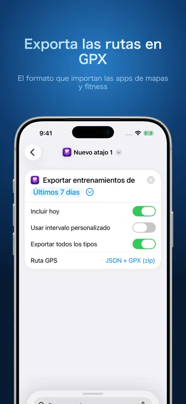 Health Exporter & Shortcuts screenshot 6 of 7