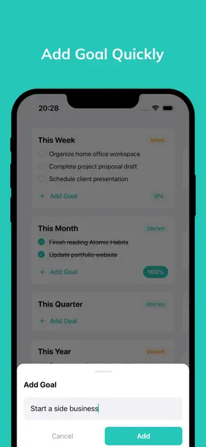 Objective -Week, Month, Year screenshot 3