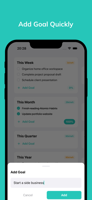 Objective -Week, Month, Year Screenshot 3 of 3
