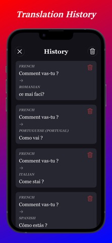 French Translator App iPhone screenshot