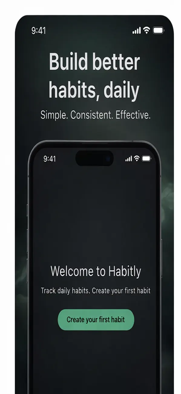 Screenshot #1 pour Habitly: Habit Tracker