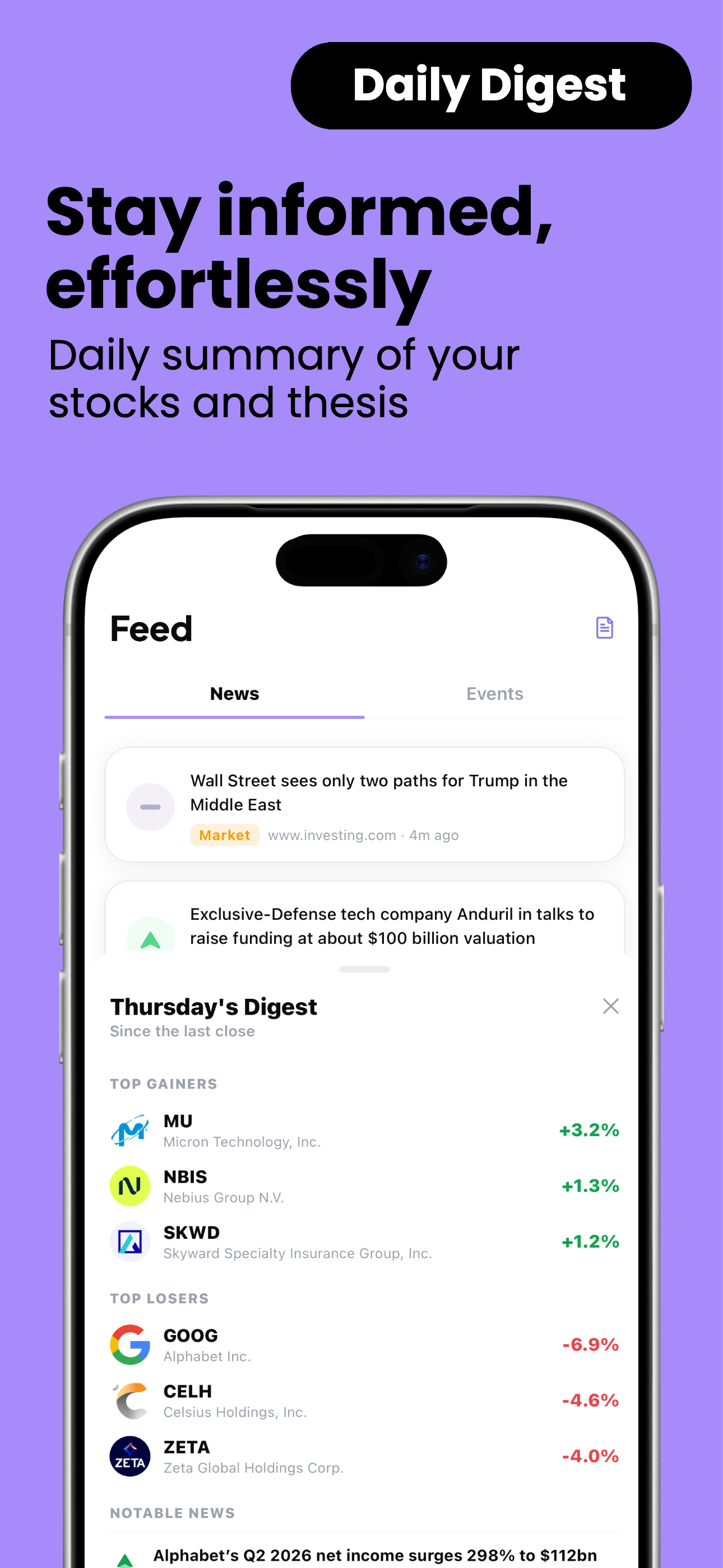 Sentex: Stock Score & Thesis screenshot 7