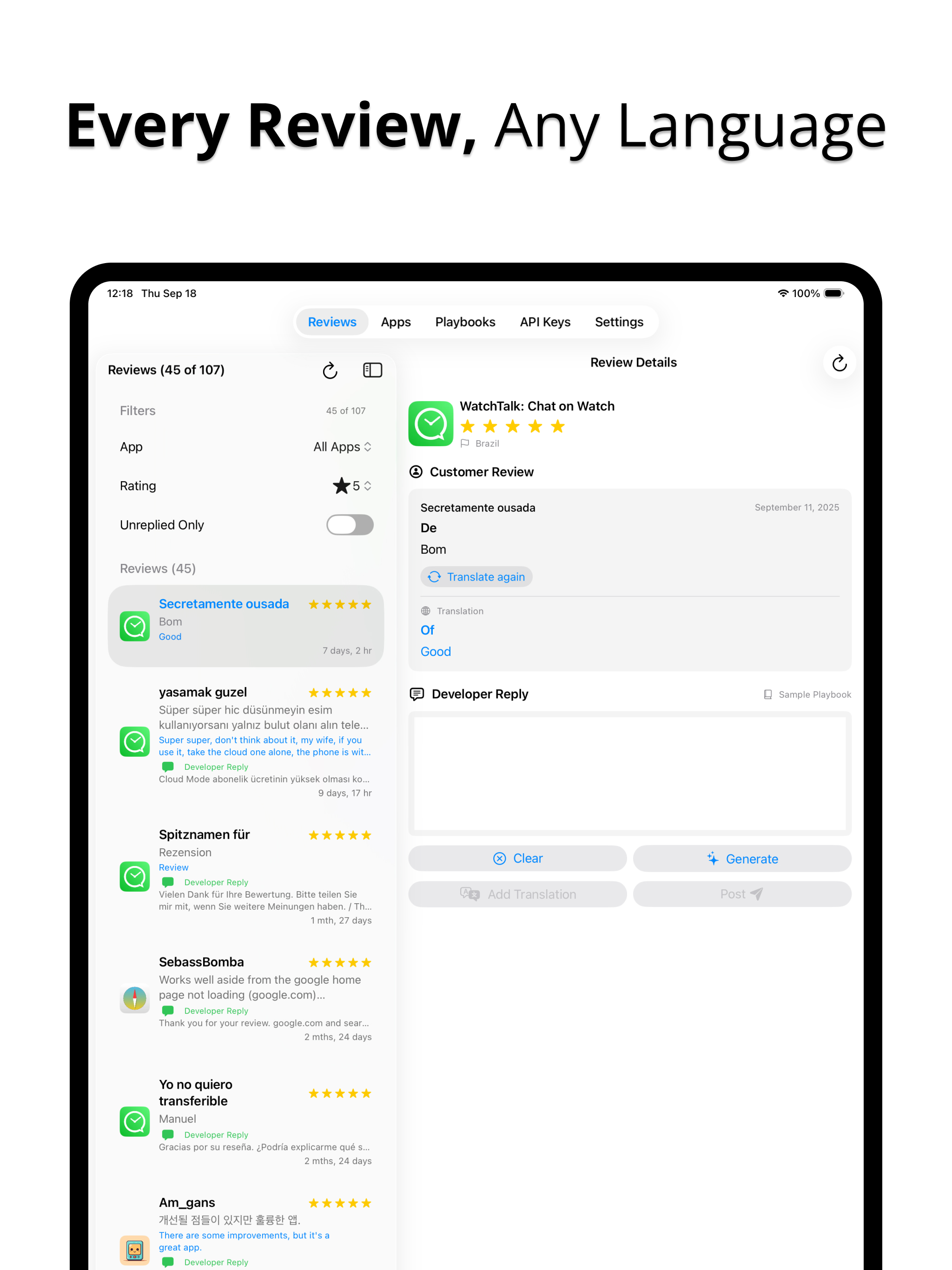 Review Agent: Reply to Apps screenshot 6