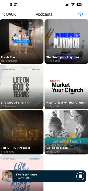 Rhema 99.7 screenshot 2