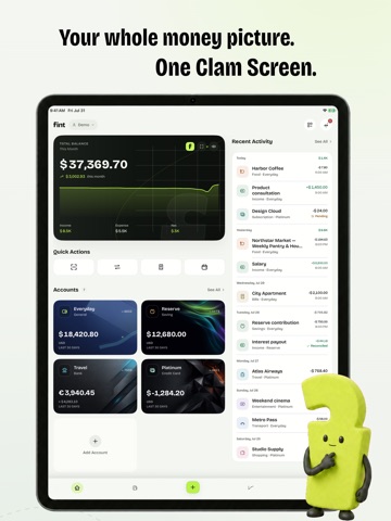 Fint: Budget & Expense Tracker iPad screenshot
