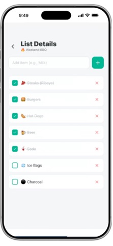Listify: Grocery & Tasks Screenshot 1 of 3