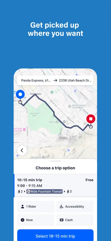 Ride Fountain Transit screenshot 2