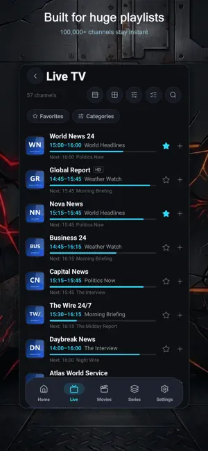 IPTV Deck: Player & TV Guide screenshot 2