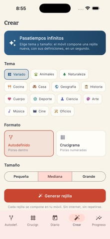 Crucista: Crucigramas Español screenshot 3