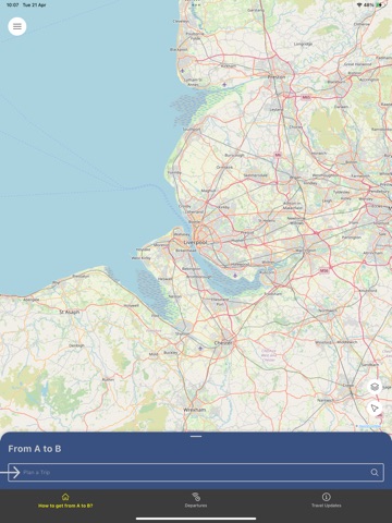 Merseytravel Journey Planner iPad screenshot 1