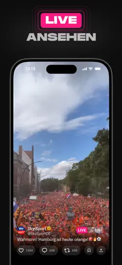 Screenshot von X auf dem iPhone 7