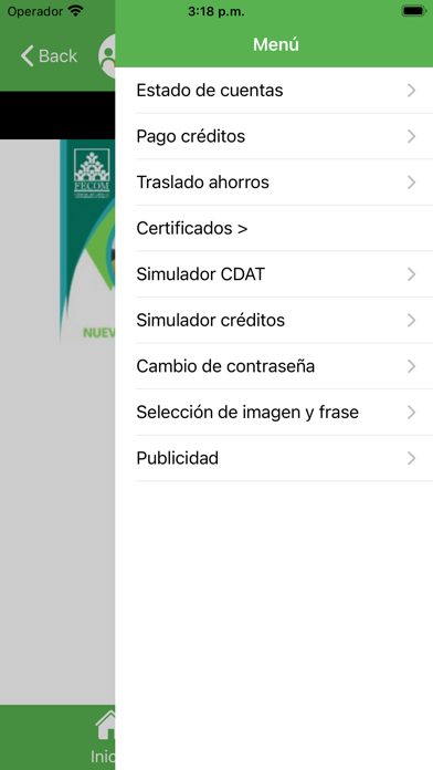 App Fecom Screenshot