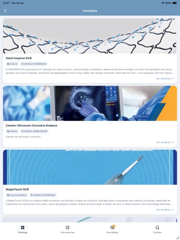 Scitech iPad screenshot