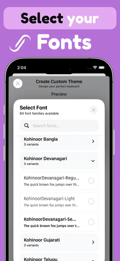 Keyboard fonts & themes - Qety screenshot 3