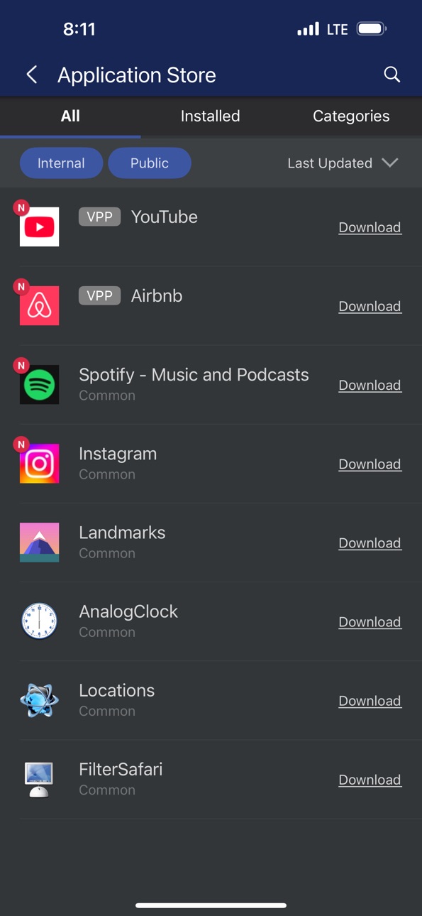 iPhone screenshot