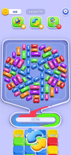 Sand Car Crush - Color Bus Jam screenshot 2