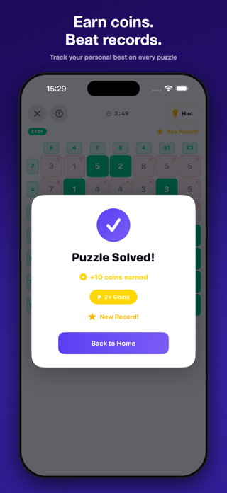 GridSum - Math Puzzle Screenshot 3 of 4