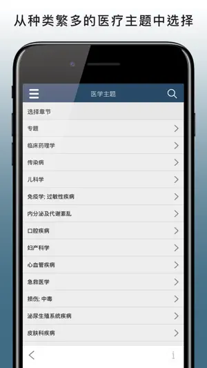 默沙东诊疗手册（医学专业人士版） screenshot 2