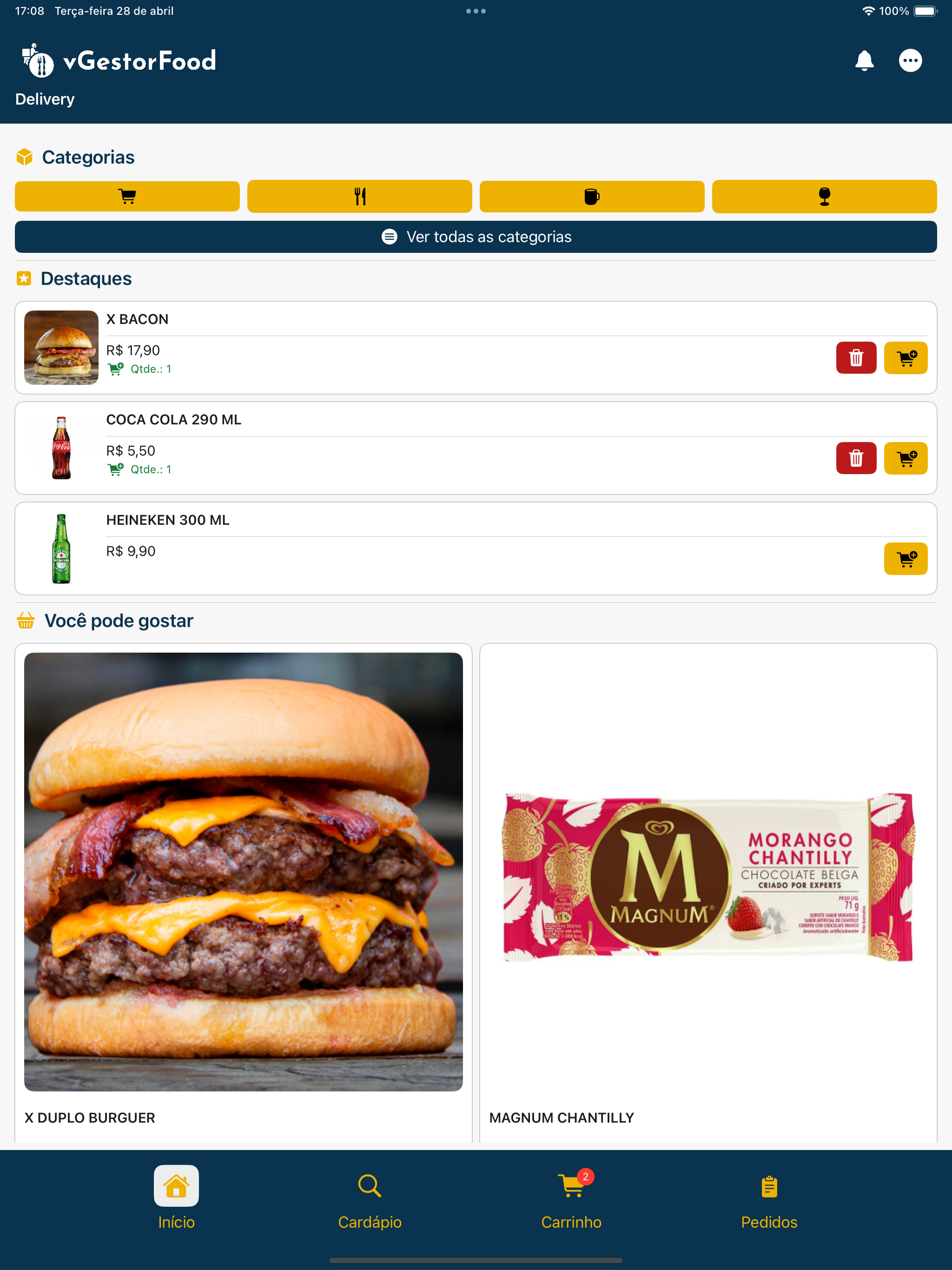 vGestorFoodClient screenshot 9