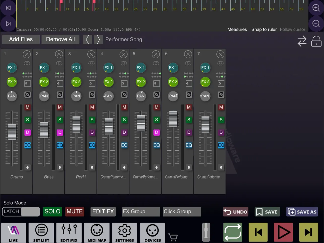Screenshot #6 pour Live Multitrack 2