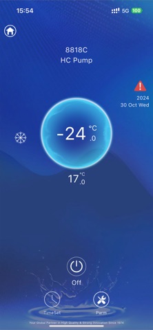 AQUA Heat Pump iPhone screenshot