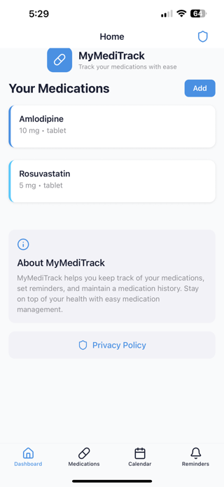 MyMedTrack Screenshot 2 of 4