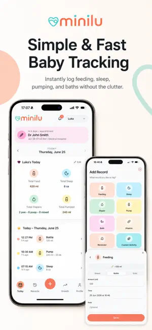 Minilu: Baby Tracker screenshot 1