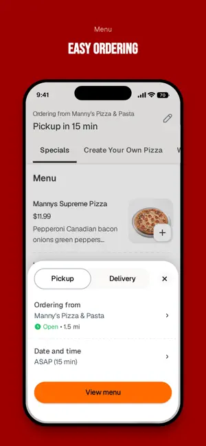 Manny's Pizza Wings & Pasta screenshot 3