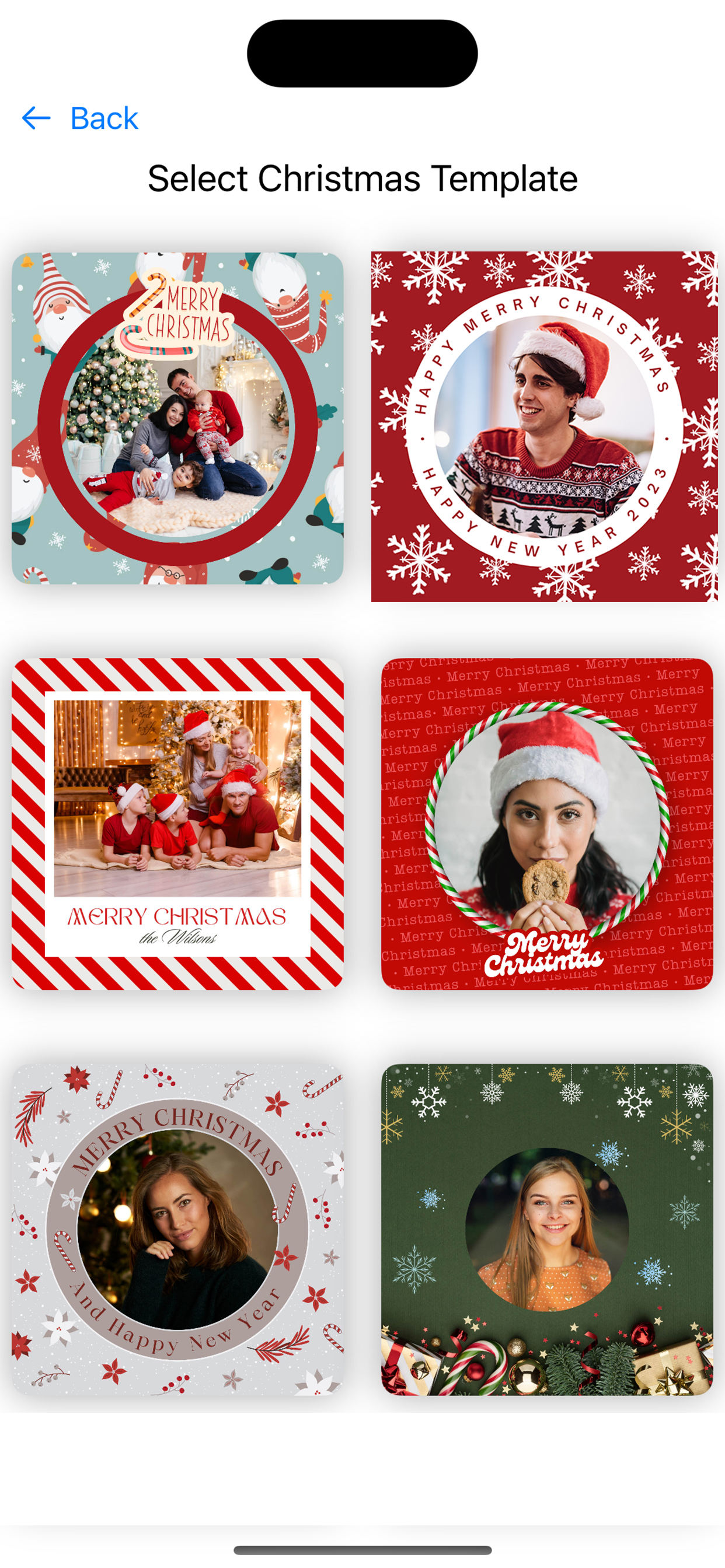 Christmas card maker .
