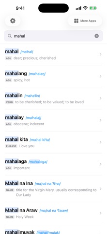 Tagafinder: Tagalog Dictionary Screenshot 1 of 8