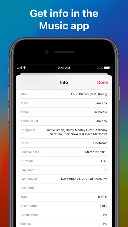 Music Info — Song Metadata