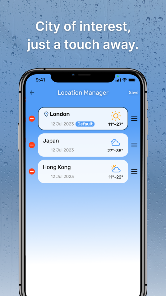 #7. Live Weather - Widget, Radar (iOS) 게시자: Esame Marketing Limited