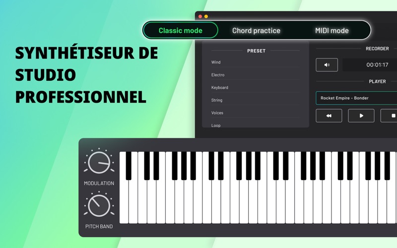Screenshot #1 pour Synthé De Studio: Synthétiseur