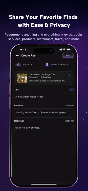 RecSocial screenshot 2