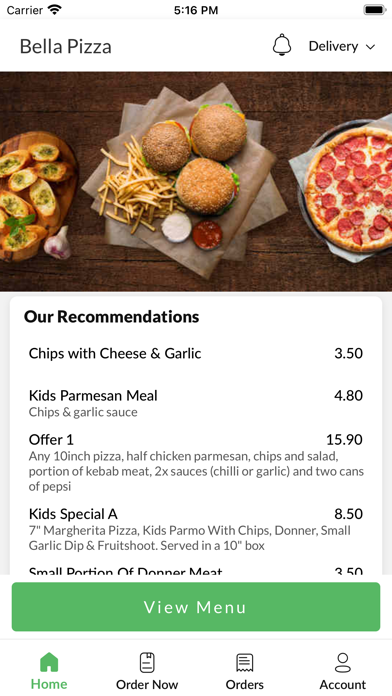 Bella Pizza StocktononTees Screenshot