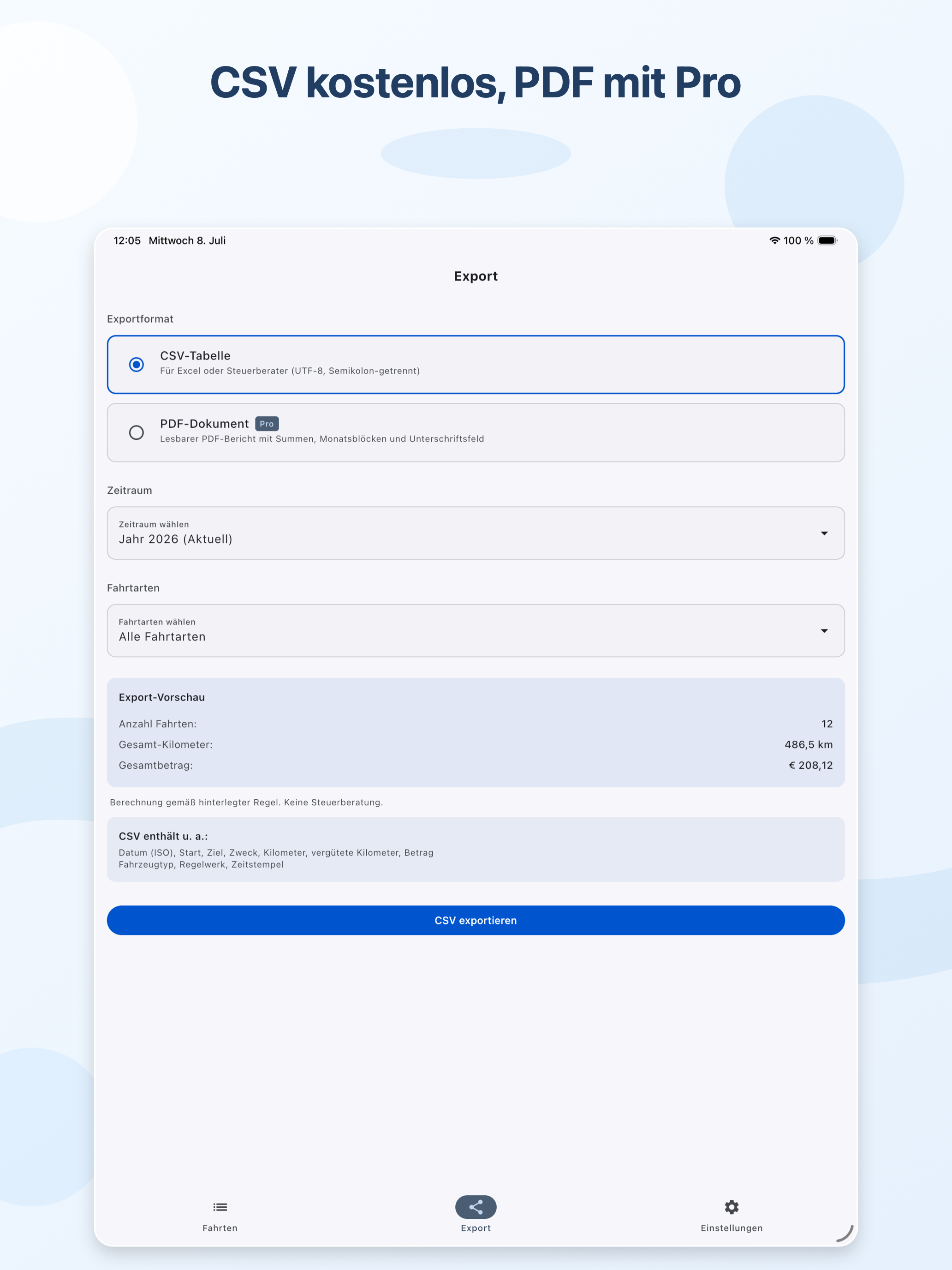 KM Geld – Fahrtenbuch screenshot 10