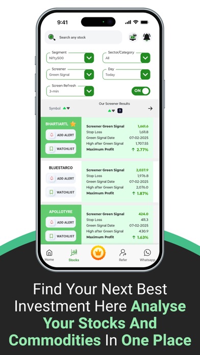 Stock Yaari:  Screener & Alert Screenshot