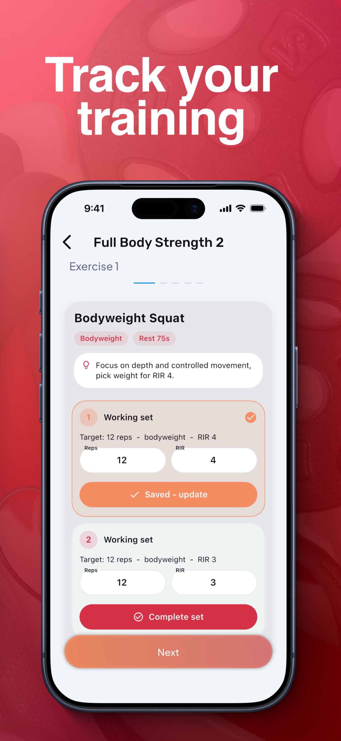 Ryvion: AI Workout Planner screenshot 7