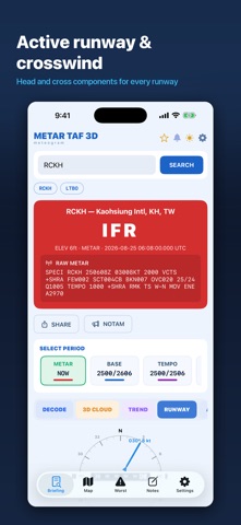 METAR TAF 3D iPhone screenshot